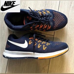Nike Navy and Orange Athletic Shoes